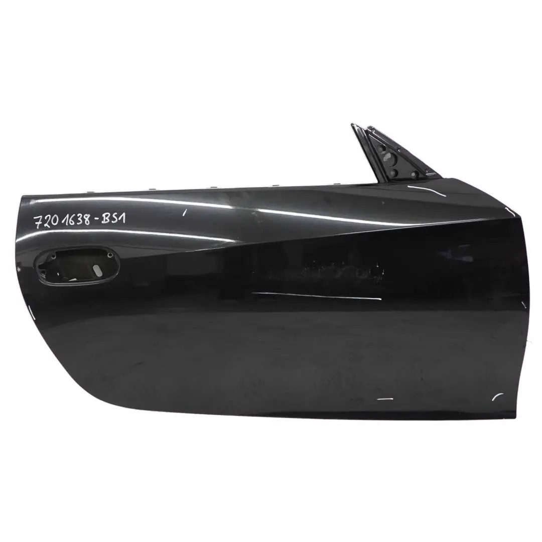 Porta anteriore destra Black Sapphire Nero Zaffiro Metallizzato - 475 per BMW Z4 E85 con numero di parte 7201638 BMW Z4 E85 Porta anteriore destra Black Sapphire Nero Zaffiro Metallizzato - 475 - SKU 7201638-BS1 - Numero di parte 7201638
