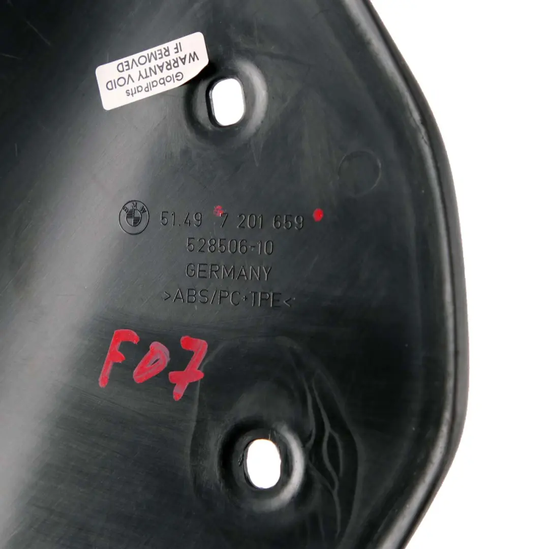 BMW F07 GT Osłona Rynienka Lampy Bagażnika Lewy Tył - SKU 7201659 - Numer Części 7201659