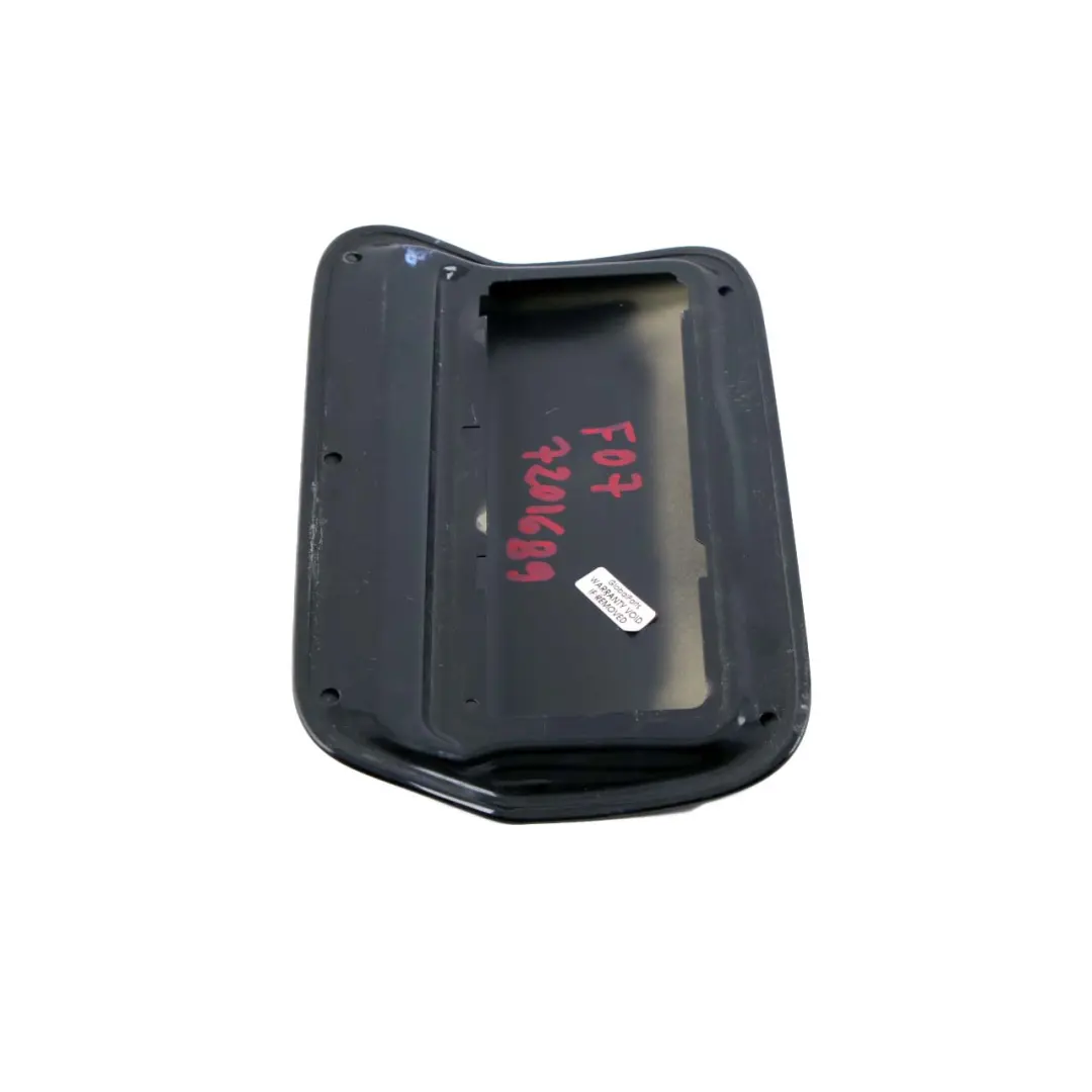 BMW 5 Series F07 GT Fuel Filler Fill-In Flap Cover Black Sapphire Metallic - 475 - SKU 7201689-BS - Part number 7201689