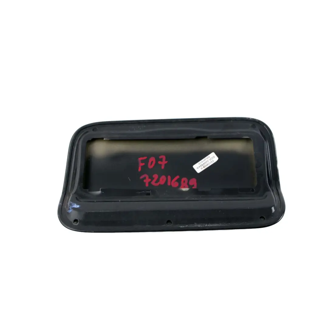 BMW F07 GT Couvercle volet remplissage du reservoir d'essence Noir Saphir 475 - SKU 7201689-BS - Numéro de pièce 7201689