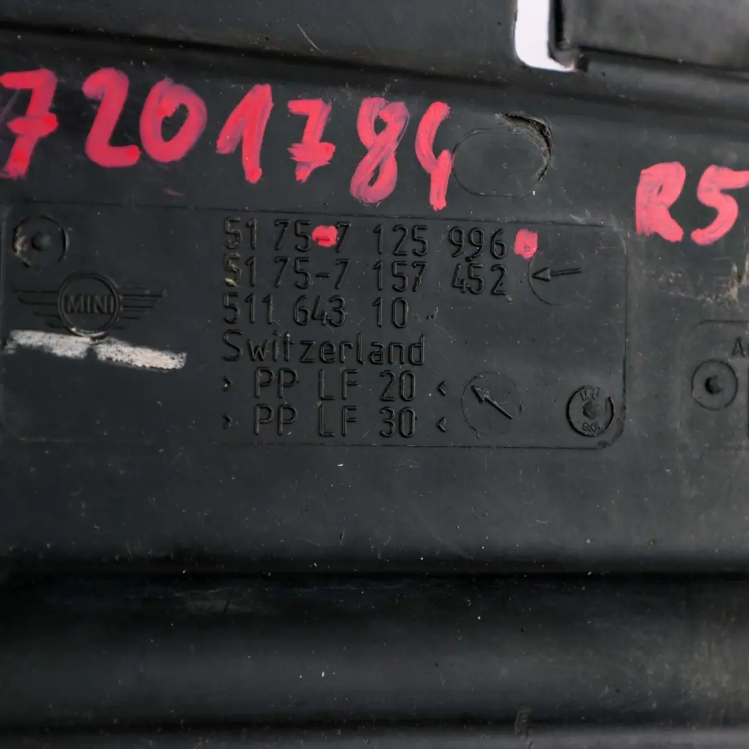 Mini Cooper R52 R53 Panel Przedni Podwozia Osłona Uchwyt - SKU 7201784 - Numer Części 7201784