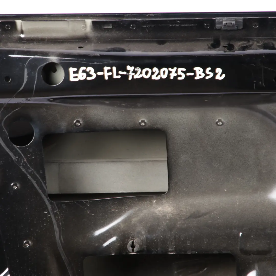 BMW E63 E64 Puerta Delantera Izquierda Negro Zafiro Metalico - 475 - SKU 7202075-BS3 - Número de pieza 7202075