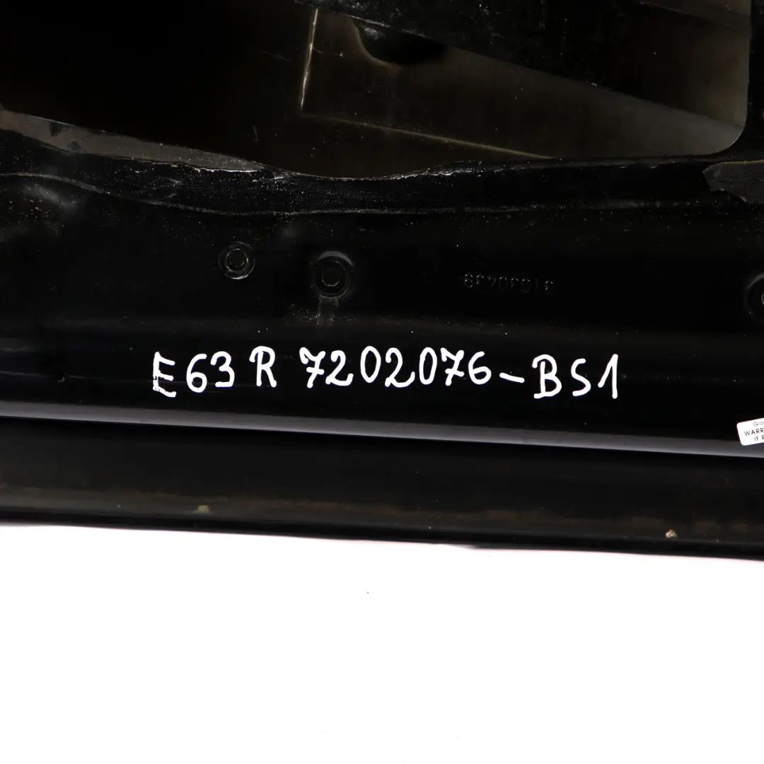 BMW 6 E63 E64 Door Front Right O/S Black Sapphire Metallic - 475 - SKU 7202076-BS1 - Part number 7202076
