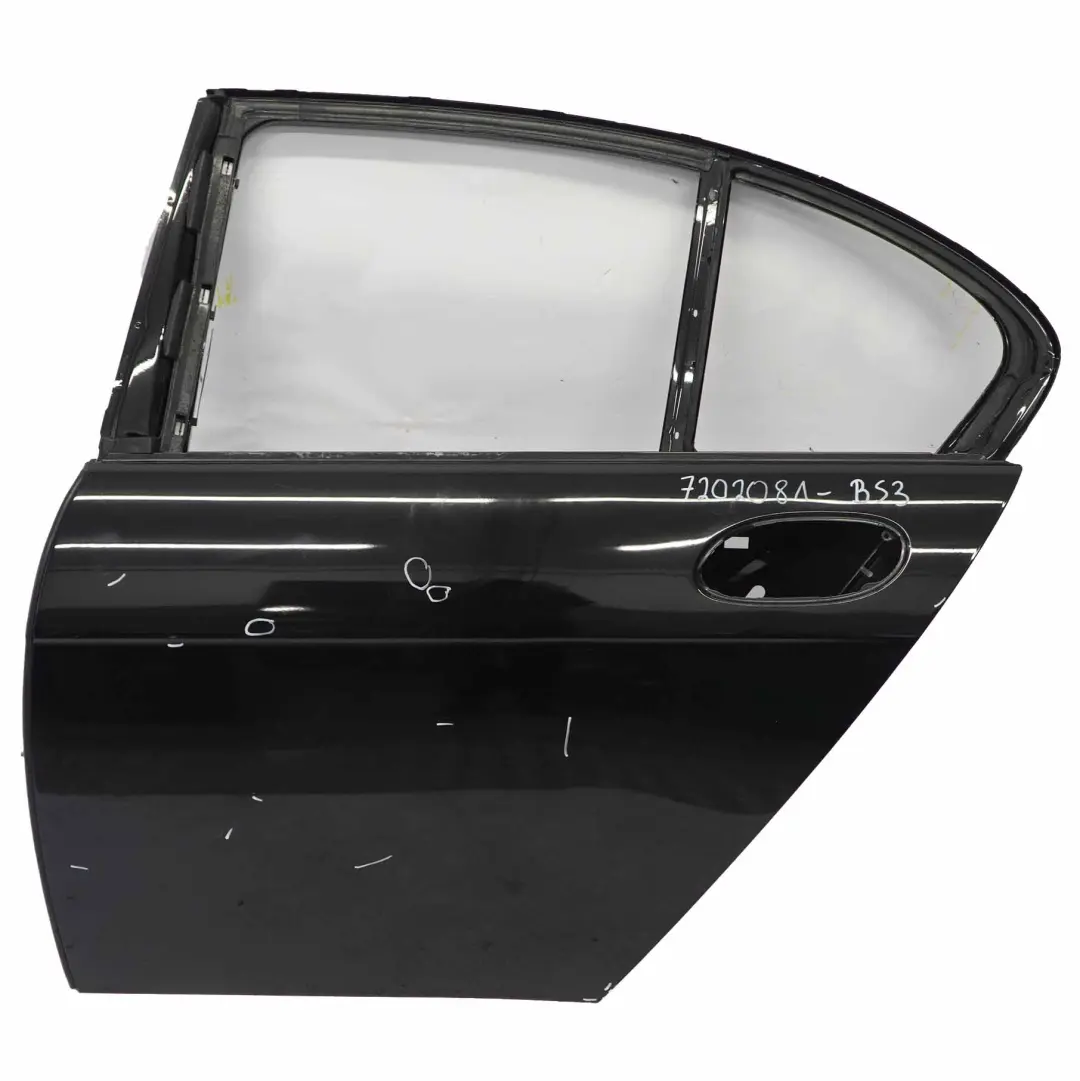 Door Rear Left N/S Covering Panel Black Sapphire Metallic - 475 to BMW E65 with Part number 7202083 BMW E65 Door Rear Left N/S Covering Panel Black Sapphire Metallic - 475 - SKU 7202083-BS1 - Part number 7202083