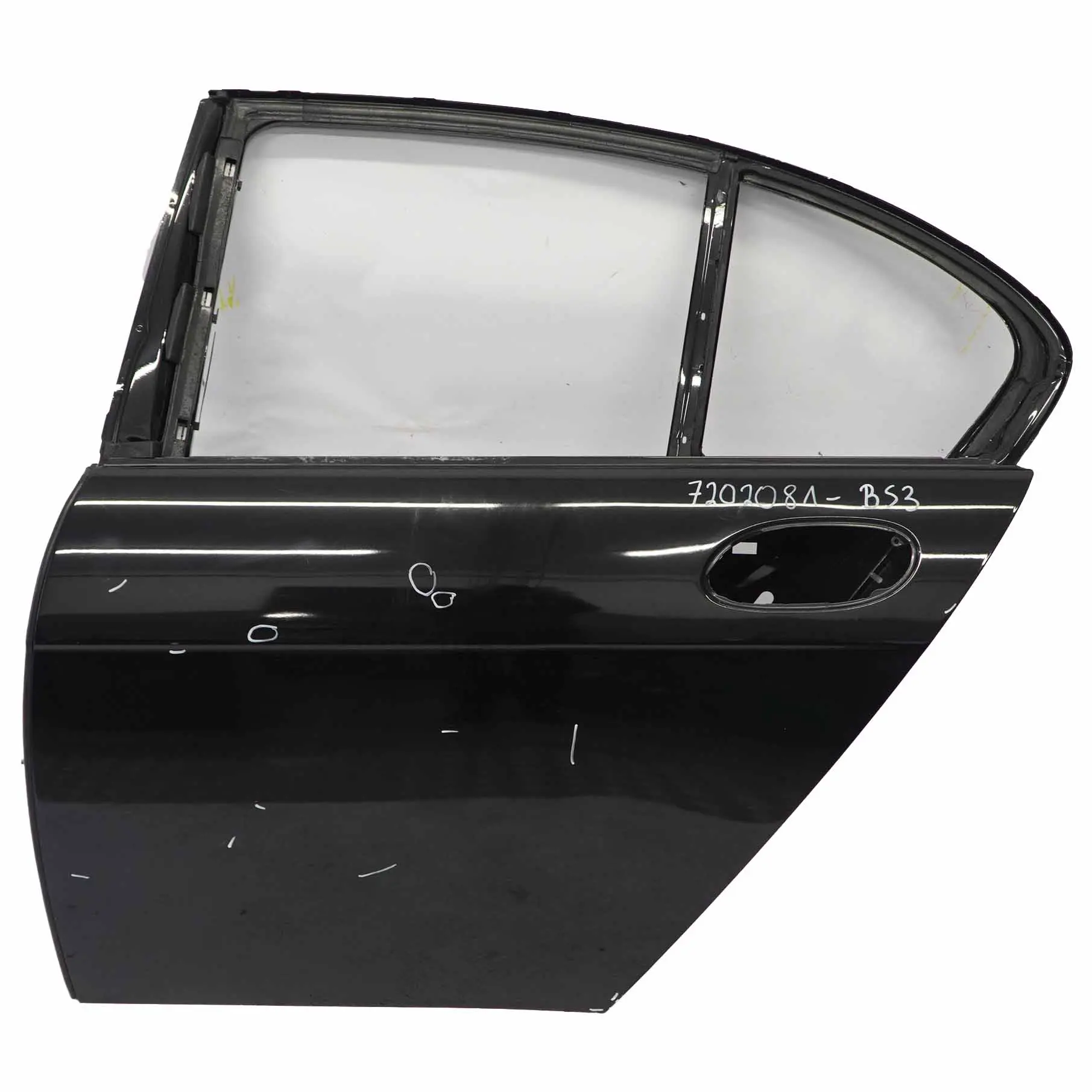 BMW E65 Puerta Trasera Izquierda N/S Panel Revestimiento Zafiro Negro - 475
