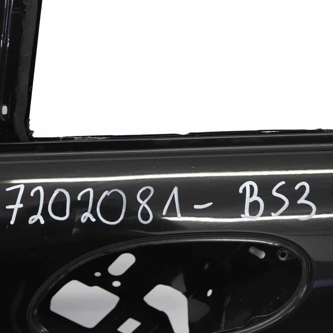 BMW E65 Door Rear Left N/S Covering Panel Black Sapphire Metallic - 475 - SKU 7202083-BS1 - Part number 7202083