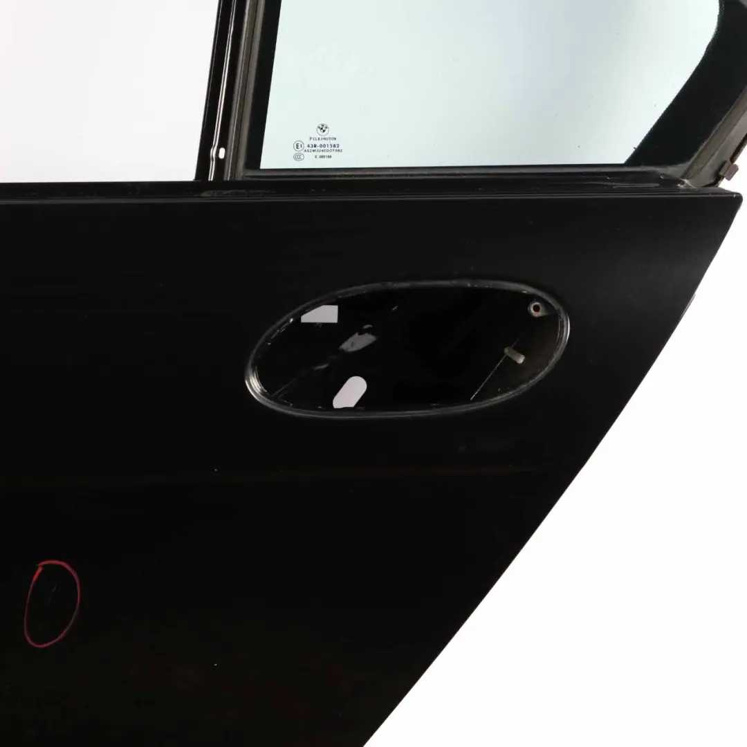 Door Rear Left N/S Covering Panel Black Sapphire Metallic - 475 to BMW E65 with Part number 7202083 BMW E65 Door Rear Left N/S Covering Panel Black Sapphire Metallic - 475 - SKU 7202083-BS - Part number 7202083