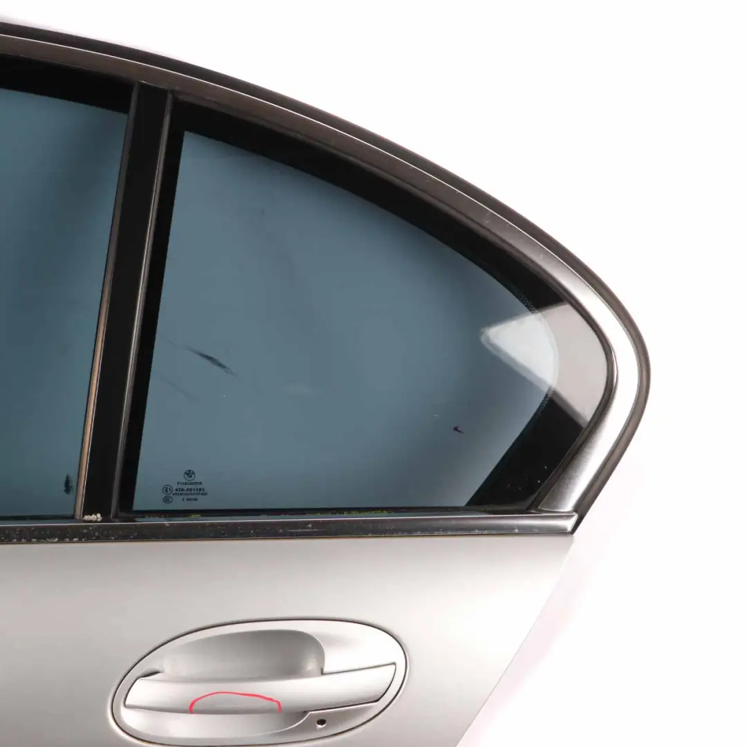 Door Rear Left N/S Titansilber Titan Silver Metallic - 354 to BMW E65 with Part number 7202083 BMW E65 Door Rear Left N/S Titansilber Titan Silver Metallic - 354 - SKU 7202083-TS1 - Part number 7202083