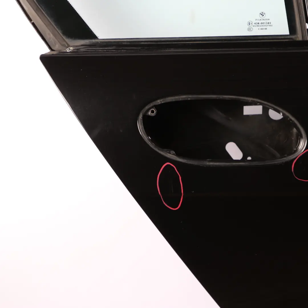 Door Rear Right O/S Covering Panel Black Sapphire Metallic - 475 to BMW E65 with Part number 7202084 BMW E65 Door Rear Right O/S Covering Panel Black Sapphire Metallic - 475 - SKU 7202084-BS - Part number 7202084