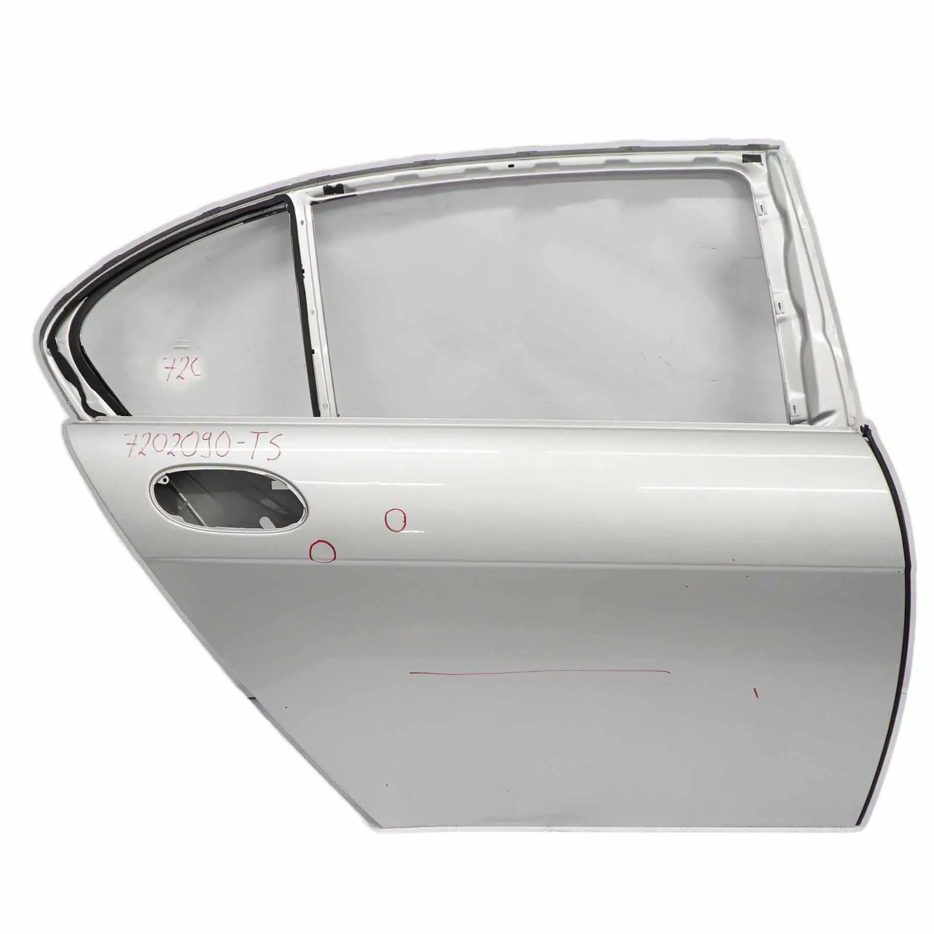 BMW E66 Puerta Larga Trasera Derecha Titansilber Titan Silver Metallic - 354