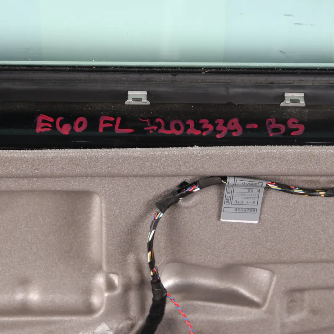 BMW E60 E61 Door Front Left N/S Black Sapphire Metallic - 475 - SKU 7202339-BS - Part number 7202339