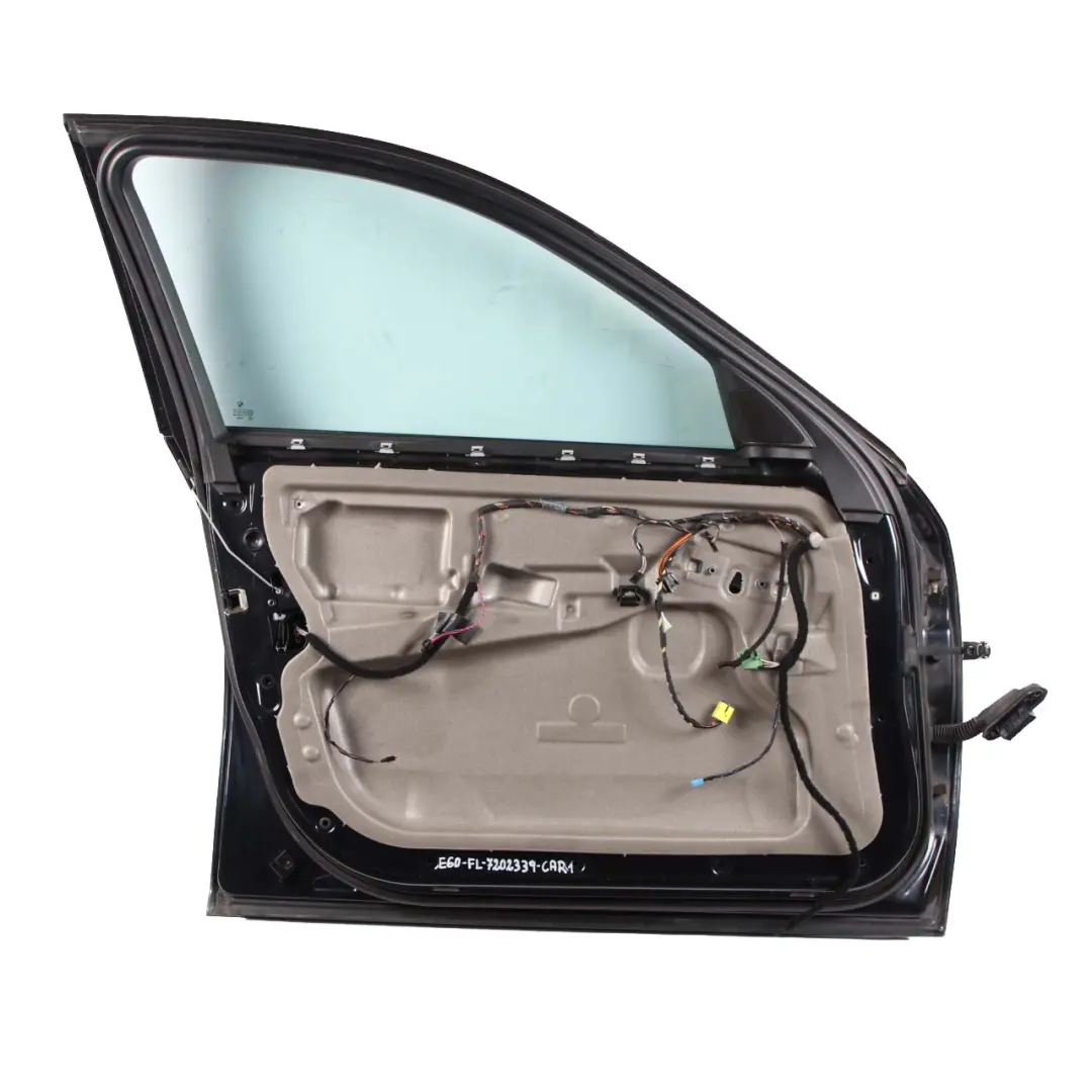 BMW E60 Door Front Left N/S E61 Carbonschwarz Carbon Black - 416 - SKU 7202339-CAR1 - Part number 7202339
