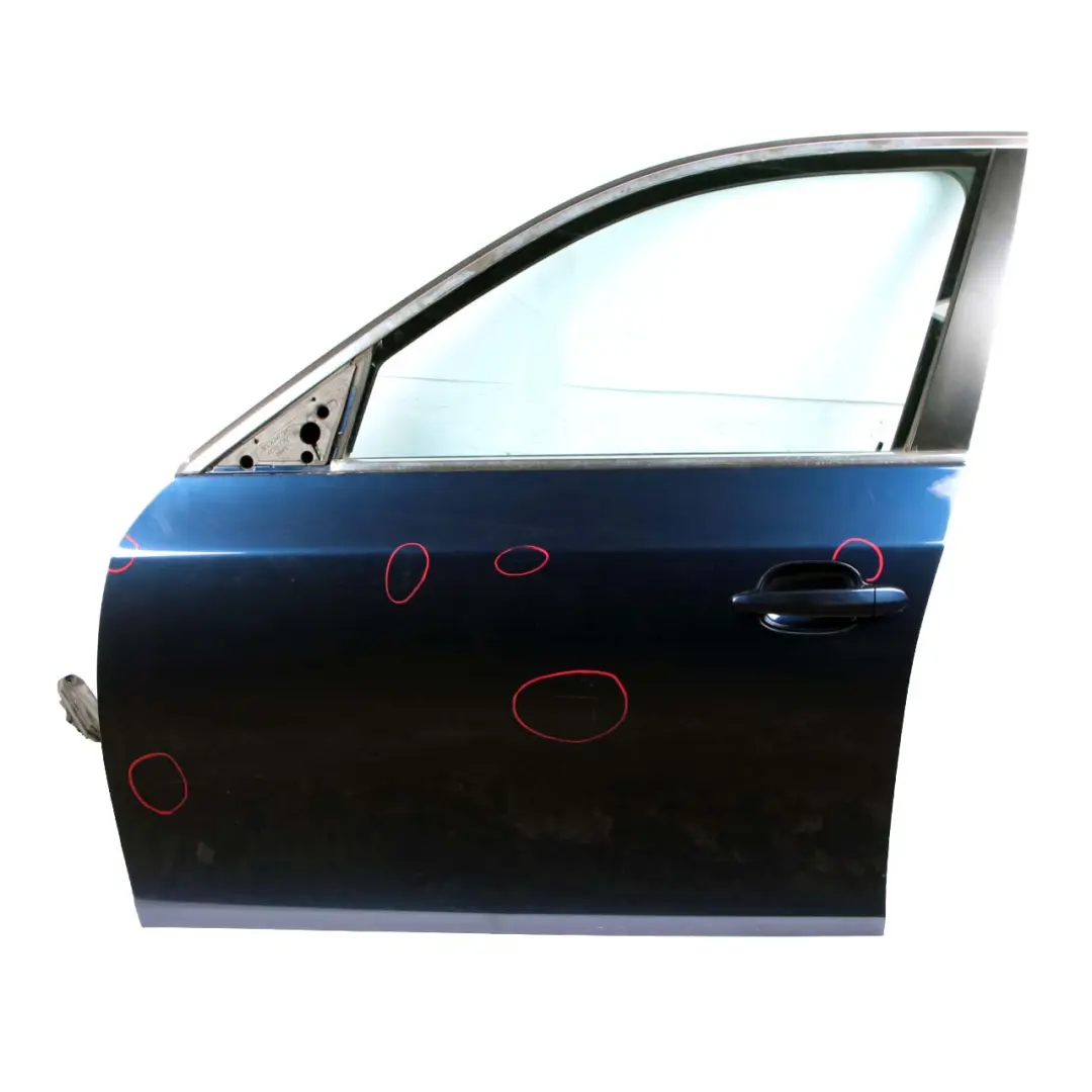 BMW 5 E60 E61 Door Front Left N/S Tiefseeblau Deep Sea Blue Metallic - A76 - SKU 7202339-DSB2 - Part number 7202339