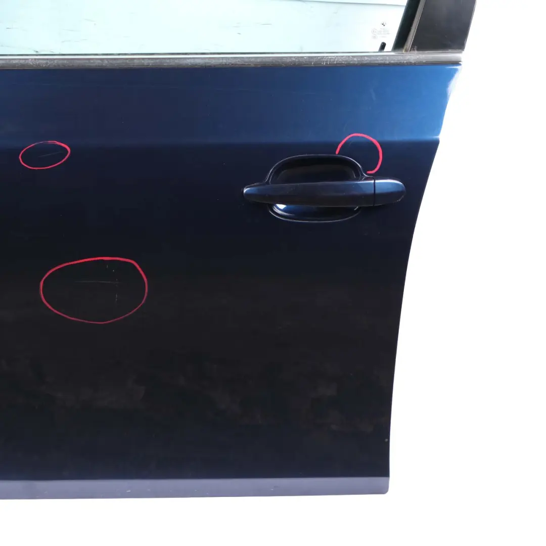 BMW 5 E60 E61 Door Front Left N/S Tiefseeblau Deep Sea Blue Metallic - A76 - SKU 7202339-DSB2 - Part number 7202339
