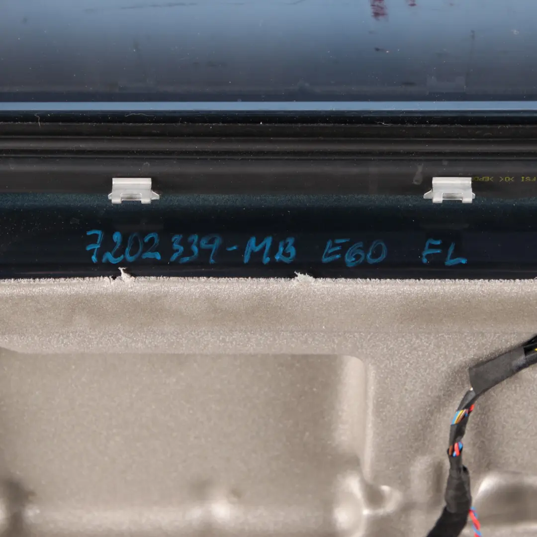 Door Front Left N/S BMW E60 E61 Monacoblau Monaco Blue Metallic - A35 to with Part number 7202339 Door Front Left N/S BMW E60 E61 Monacoblau Monaco Blue Metallic - A35 - SKU 7202339-MB - Part number 7202339