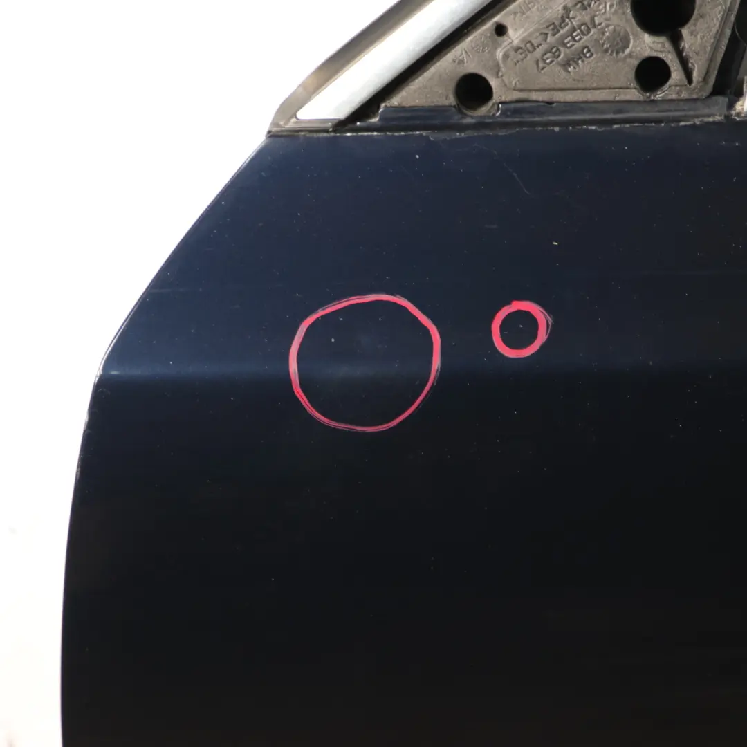 Door Front Left N/S BMW E60 E61 Monacoblau Monaco Blue Metallic - A35 to with Part number 7202339 Door Front Left N/S BMW E60 E61 Monacoblau Monaco Blue Metallic - A35 - SKU 7202339-MB - Part number 7202339