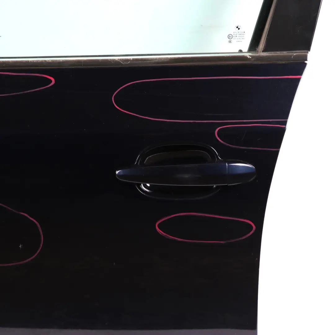 Door Front Left N/S Orientblau Orient Blue Metallic - 317 to BMW E60 E61 with Part number 7202339 BMW E60 E61 Door Front Left N/S Orientblau Orient Blue Metallic - 317 - SKU 7202339-OB - Part number 7202339