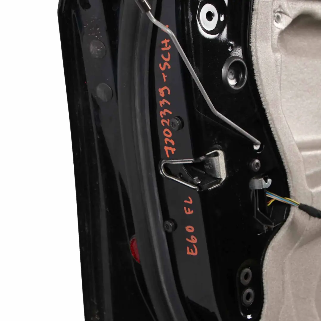 Door Front Left N/S BMW E60 E61 Schwarz 2 Black - 668 to with Part number 7202339 Door Front Left N/S BMW E60 E61 Schwarz 2 Black - 668 - SKU 7202339-SCH1 - Part number 7202339