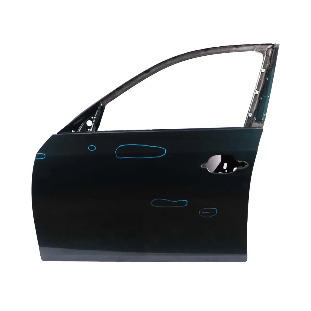BMW 5 E60 E61 Door Front Left N/S Tiefgruen Deep Green Metallic - A43 - SKU 7202339-TG - Part number 7202339