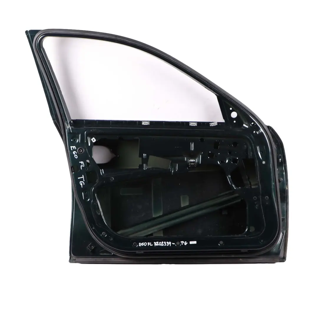 BMW 5 E60 E61 Door Front Left N/S Tiefgruen Deep Green Metallic - A43 - SKU 7202339-TG - Part number 7202339