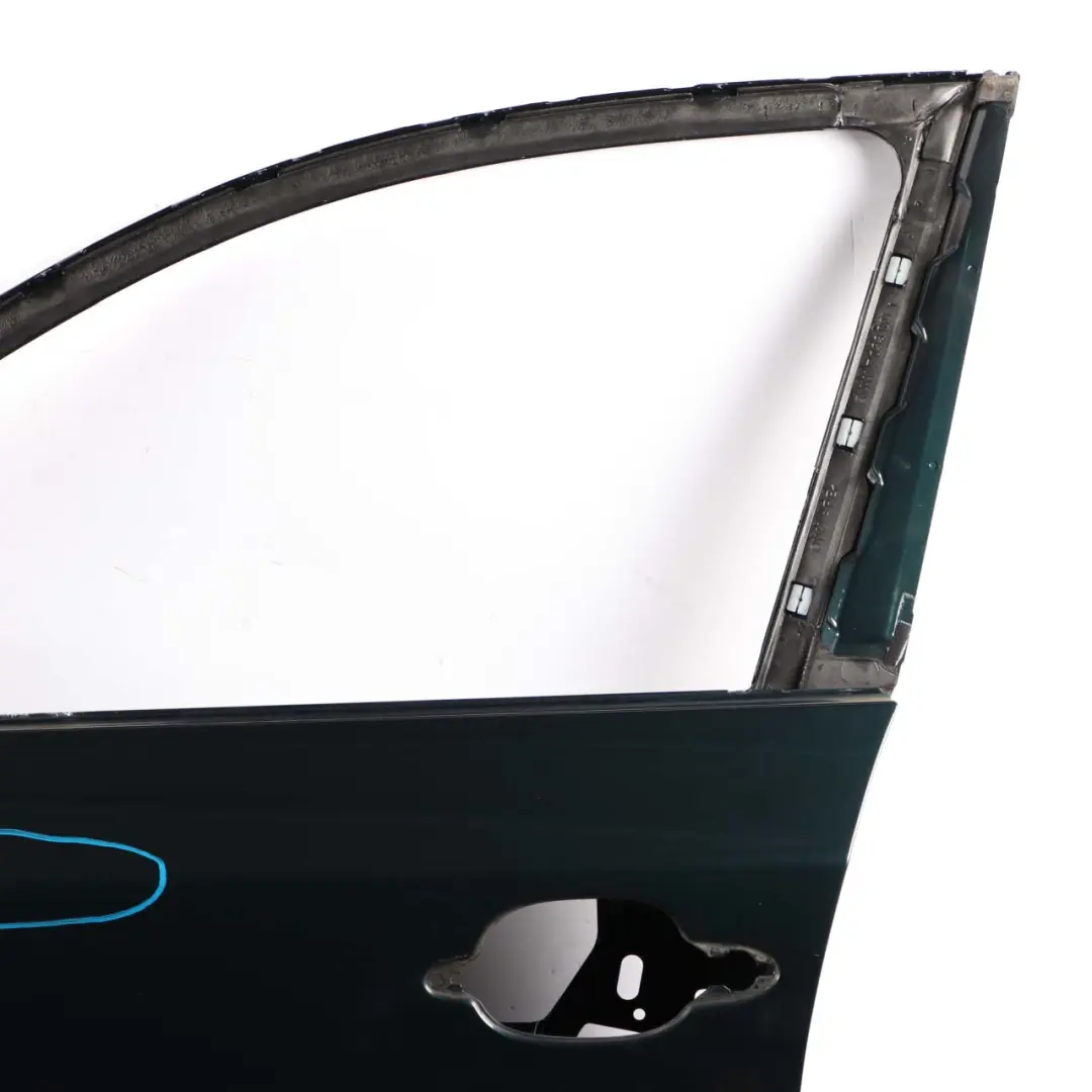 Door Front Left N/S Tiefgruen Deep Green Metallic - A43 to BMW 5 E60 E61 with Part number 7202339 BMW 5 E60 E61 Door Front Left N/S Tiefgruen Deep Green Metallic - A43 - SKU 7202339-TG - Part number 7202339
