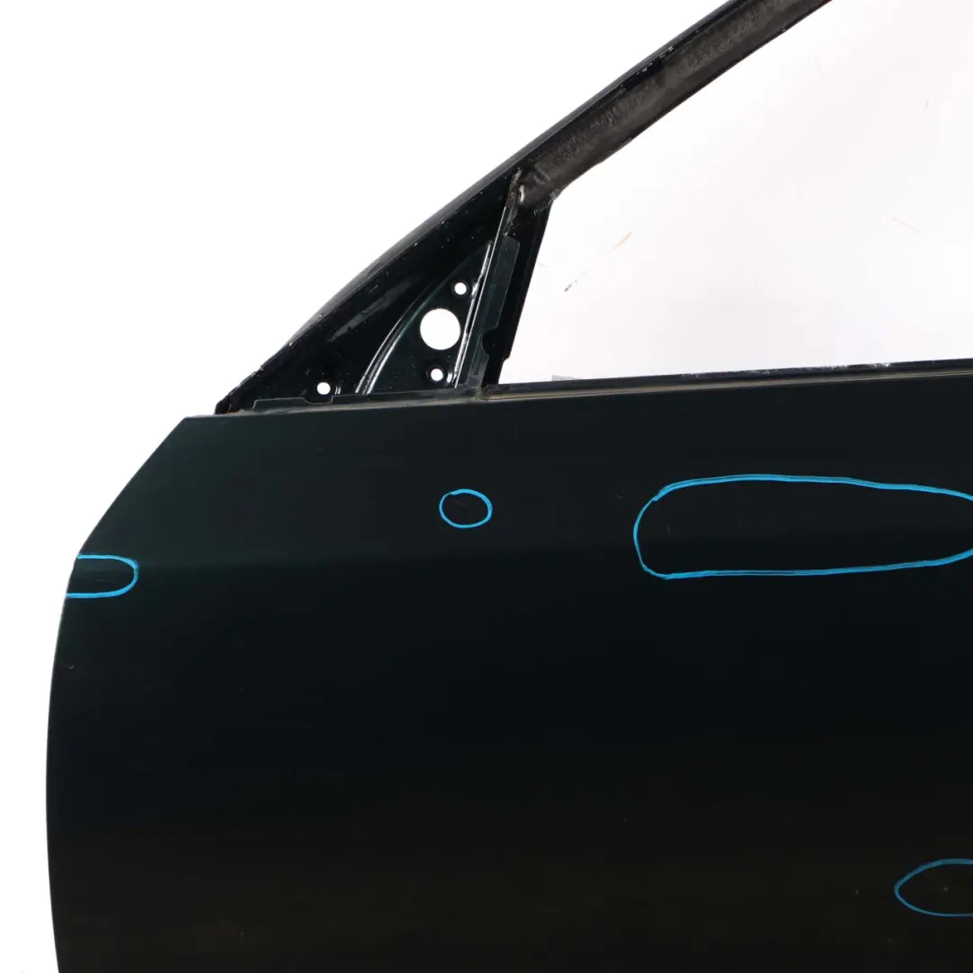 BMW 5 E60 E61 Door Front Left N/S Tiefgruen Deep Green Metallic - A43 - SKU 7202339-TG - Part number 7202339