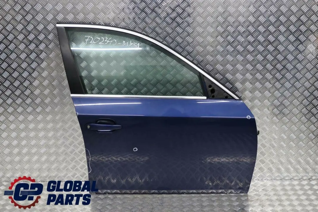  Genuine BMW 5 Series 1 E60 E61 Door Front Right O/S Mysticblau Blue Metallic - SKU 7202340-MYS1 - Part number 7202340