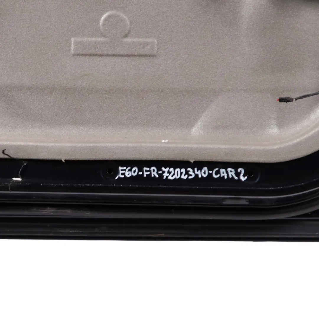 Door Front Right O/S Carbonschwarz Carbon Black - 416 to BMW E60 E61 with Part number 7202340 BMW E60 E61 Door Front Right O/S Carbonschwarz Carbon Black - 416 - SKU 7202340-CAR2 - Part number 7202340