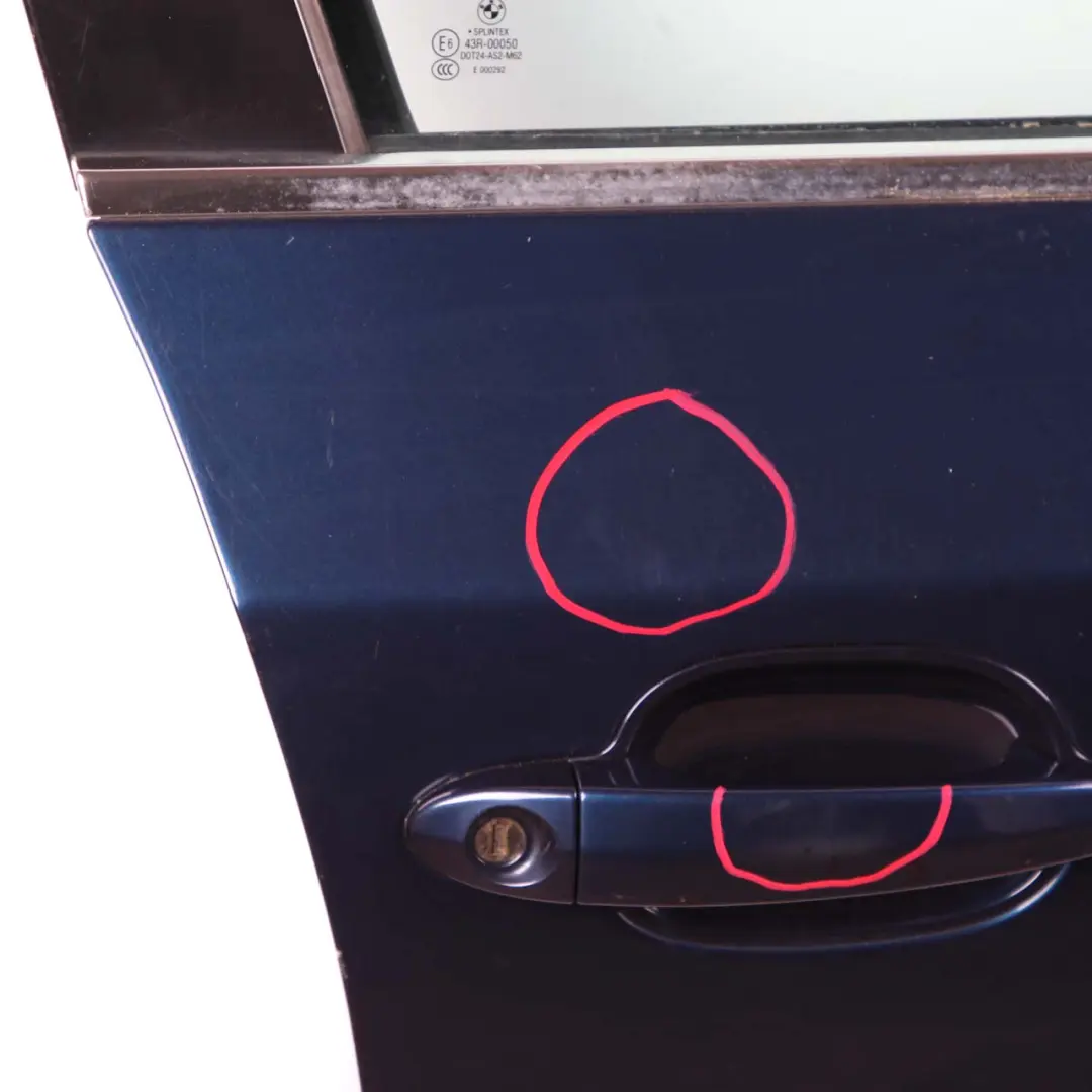 Door Front Right O/S Tiefseeblau Deep Sea Blue - A76 to BMW 5 Series E60 E61 with Part number 7202340 BMW 5 Series E60 E61 Door Front Right O/S Tiefseeblau Deep Sea Blue - A76 - SKU 7202340-DSB1 - Part number 7202340