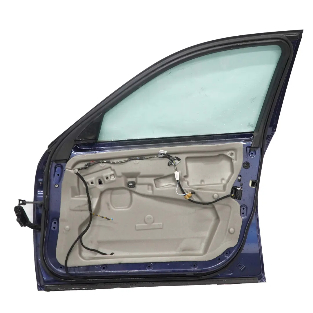 BMW E60 E61 Porte avant Droite Bleu des Mers Profondes Bleu Metallise - A76 - SKU 7202340-DSB2 - Numéro de pièce 7202340