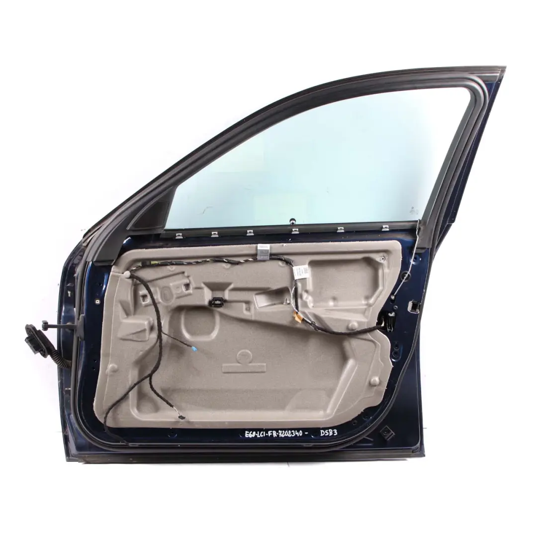 Door Front Right O/S Tiefseeblau Deep Sea Blue Metallic - A76 to BMW 5 E60 E61 with Part number 7202340 BMW 5 E60 E61 Door Front Right O/S Tiefseeblau Deep Sea Blue Metallic - A76 - SKU 7202340-DSB3 - Part number 7202340