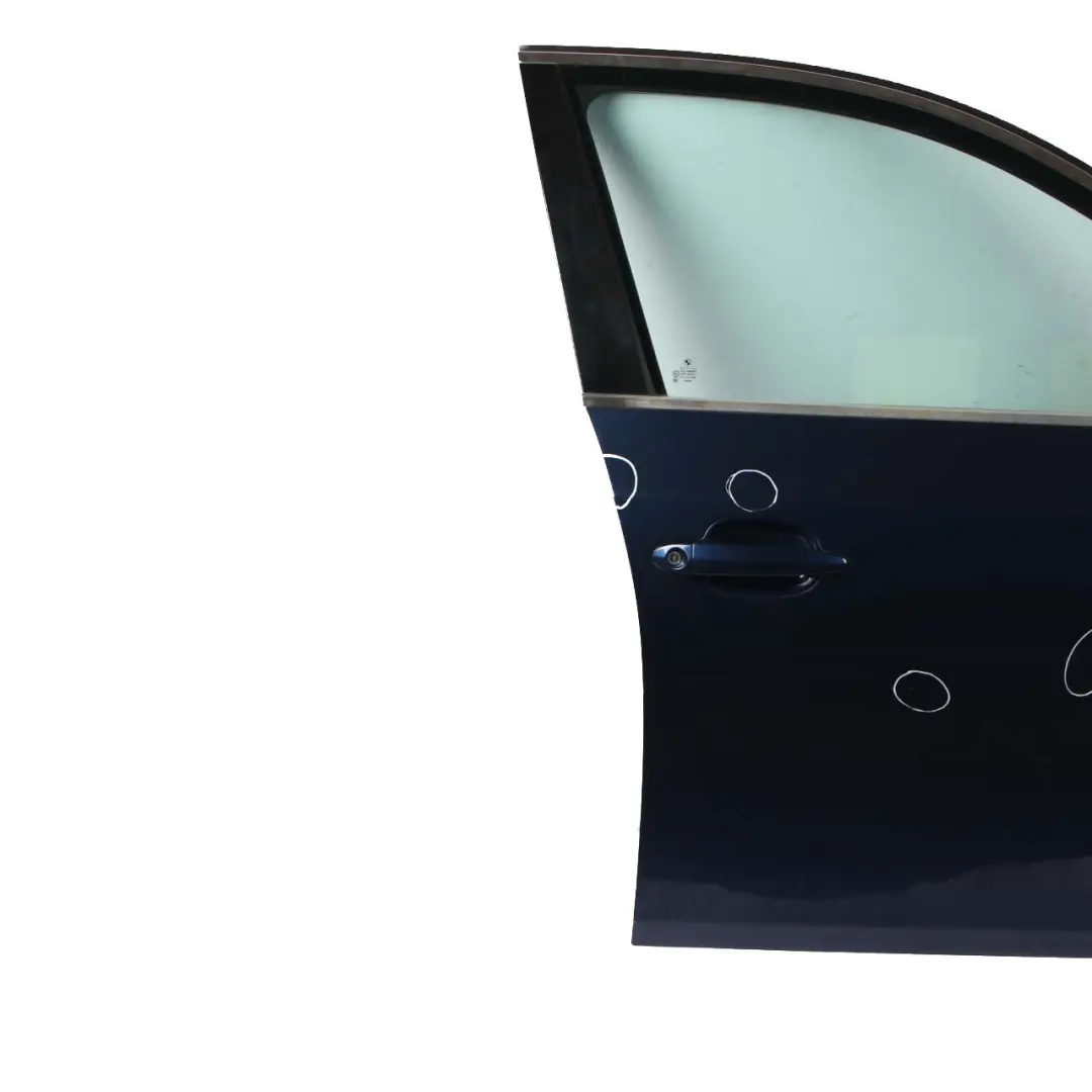 BMW 5 E60 E61 Door Front Right O/S Mysticblau Mystic Blue Metallic - A07 - SKU 7202340-MYS3 - Part number 7202340