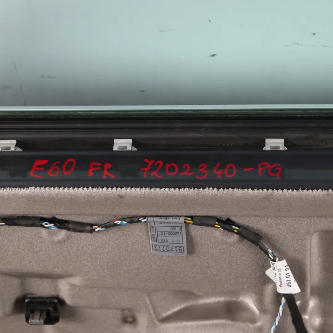 Door Front Right O/S BMW E60 E61 Platingrau Platinum Grau Metallic - A68 to with Part number 7202340 Door Front Right O/S BMW E60 E61 Platingrau Platinum Grau Metallic - A68 - SKU 7202340-PG - Part number 7202340