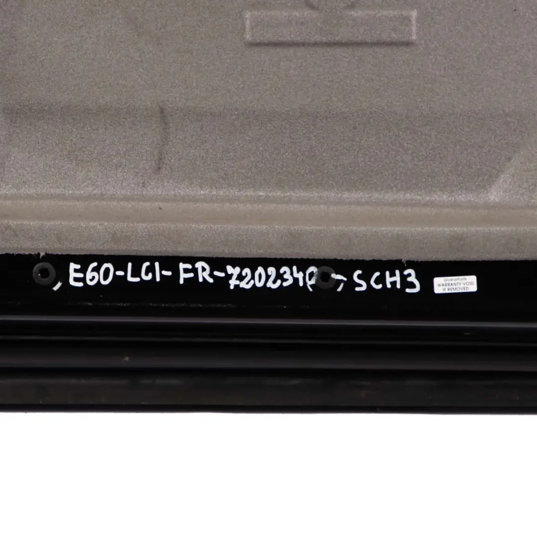 Door Front Right O/S Black Schwarz 2 - 668 to BMW 5 Series E60 E61 3 with Part number 7202340 BMW 5 Series E60 E61 3 Door Front Right O/S Black Schwarz 2 - 668 - SKU 7202340-SCH3 - Part number 7202340
