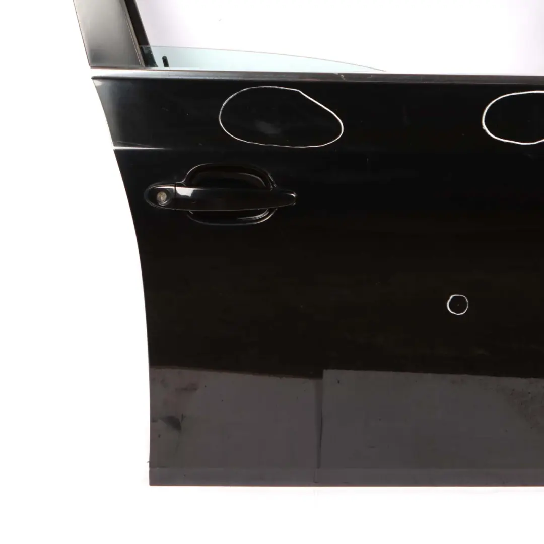 Door Front Right O/S Black Schwarz 2 - 668 to BMW E60 E61 with Part number 7202340 BMW E60 E61 Door Front Right O/S Black Schwarz 2 - 668 - SKU 7202340-SCH - Part number 7202340