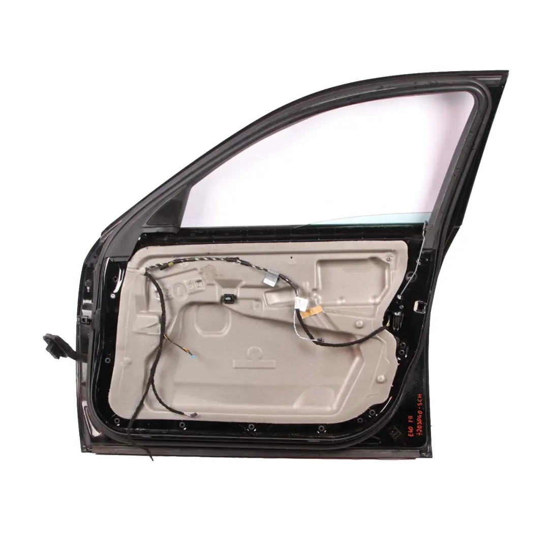 Door Front Right O/S Black Schwarz 2 - 668 to BMW E60 E61 with Part number 7202340 BMW E60 E61 Door Front Right O/S Black Schwarz 2 - 668 - SKU 7202340-SCH - Part number 7202340