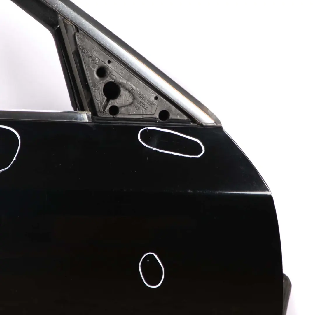 BMW E60 E61 Door Front Right O/S Black Schwarz 2 - 668 - SKU 7202340-SCH - Part number 7202340