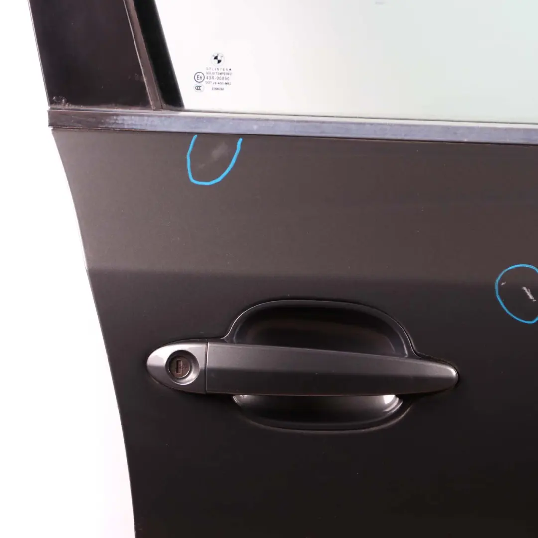 Door Front Right O/S Titangrau Titan Grey Metallic II - 892 to BMW 5 E60 E61 with Part number 7202340 BMW 5 E60 E61 Door Front Right O/S Titangrau Titan Grey Metallic II - 892 - SKU 7202340-TGR - Part number 7202340