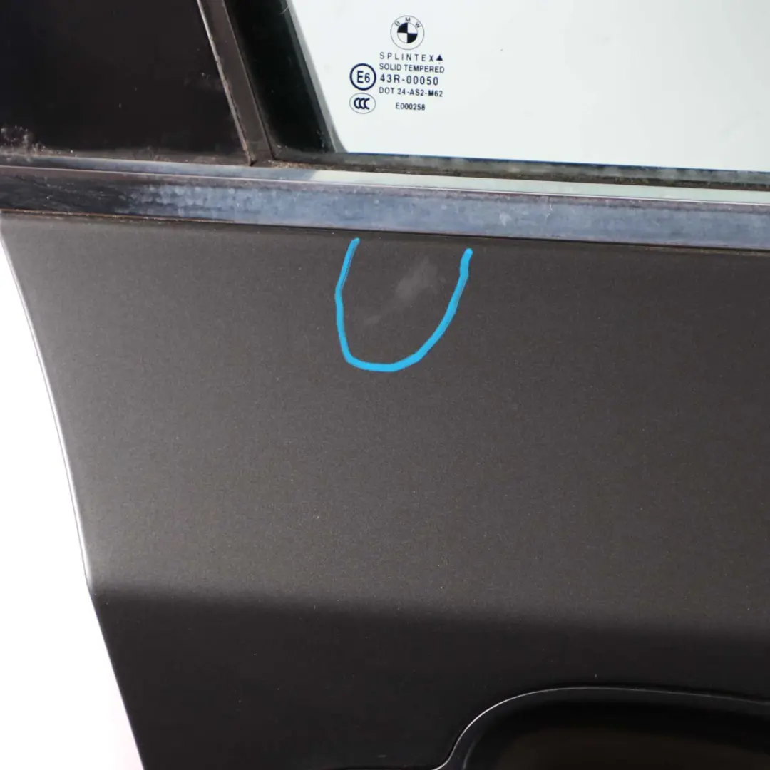 Door Front Right O/S Titangrau Titan Grey Metallic II - 892 to BMW 5 E60 E61 with Part number 7202340 BMW 5 E60 E61 Door Front Right O/S Titangrau Titan Grey Metallic II - 892 - SKU 7202340-TGR - Part number 7202340