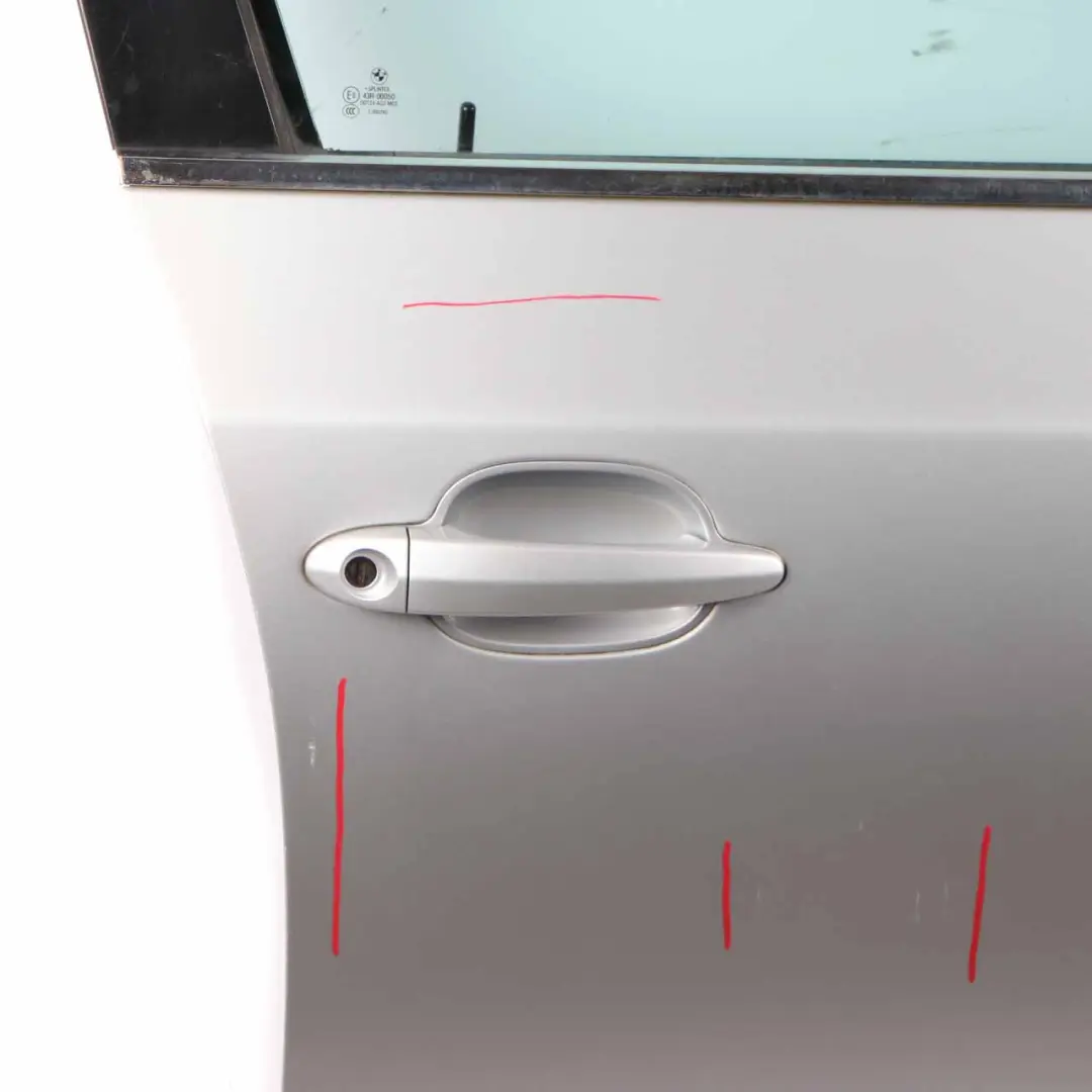 BMW E60 E61 Door Front Right O/S Titansilber Silver - 354 - SKU 7202340-TS - Part number 7202340
