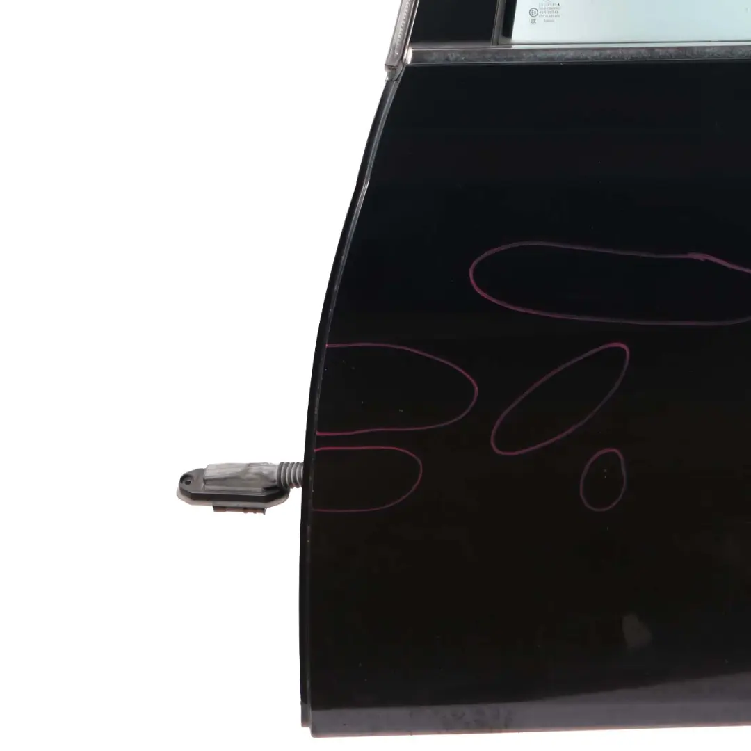 Door Rear Left N/S Black Sapphire Metallic - 475 to BMW E60 with Part number 7202341 BMW E60 Door Rear Left N/S Black Sapphire Metallic - 475 - SKU 7202341-BS - Part number 7202341