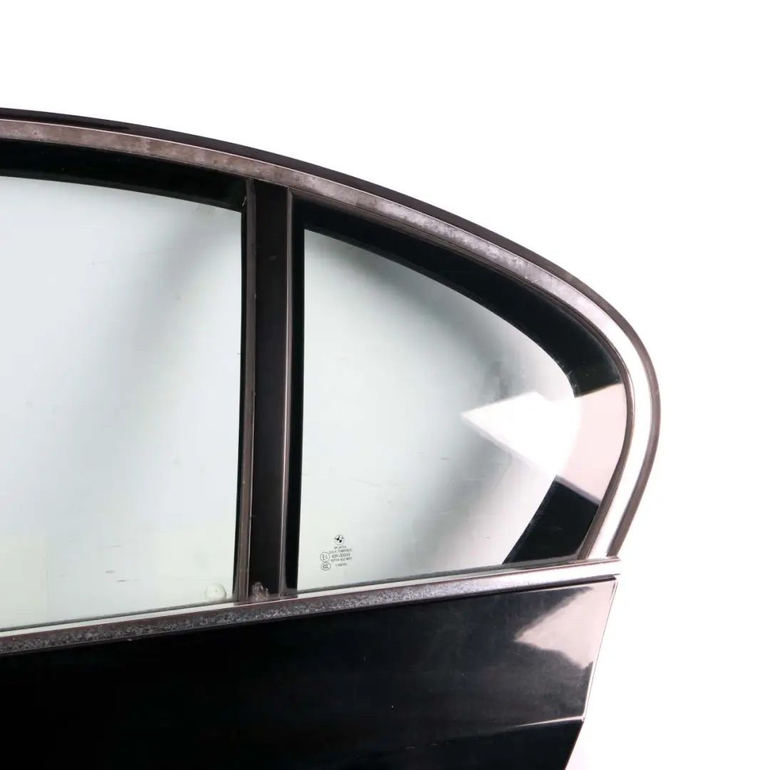 Door Rear Left N/S Black Sapphire Metallic - 475 to BMW E60 with Part number 7202341 BMW E60 Door Rear Left N/S Black Sapphire Metallic - 475 - SKU 7202341-BS - Part number 7202341