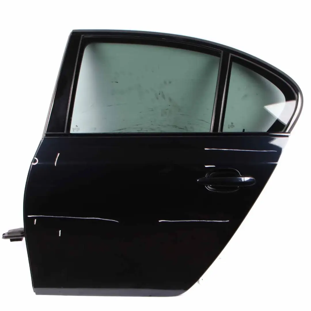 Door Rear Left N/S Carbonschwarz Carbon Black - 416 to BMW E60 with Part number 7202341 BMW E60 Door Rear Left N/S Carbonschwarz Carbon Black - 416 - SKU 7202341-CAR - Part number 7202341