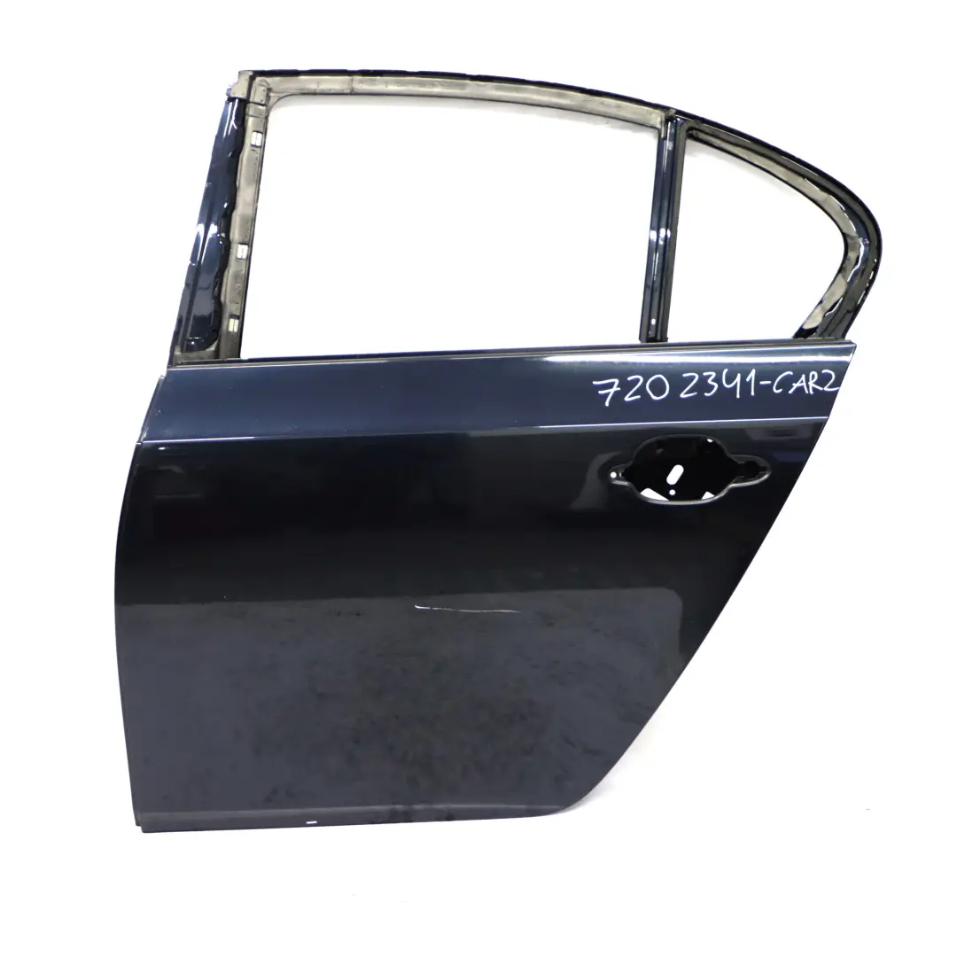 BMW E60 Porte Arriere Gauche Noir de Carbone Charbon Noir Metallise - 416 - SKU 7202341-CAR2 - Numéro de pièce 7202341