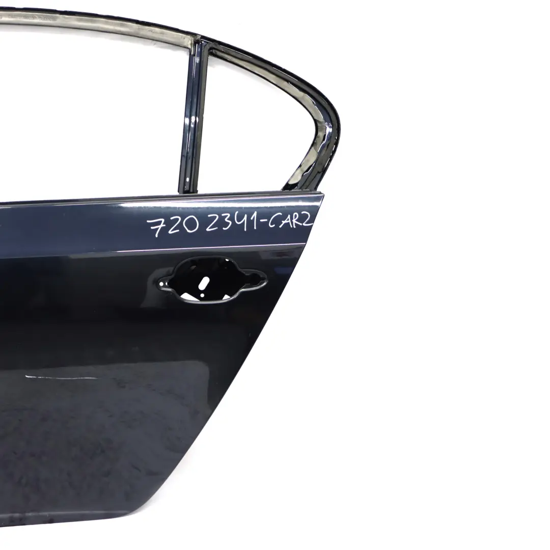 BMW E60 Porte Arriere Gauche Noir de Carbone Charbon Noir Metallise - 416 - SKU 7202341-CAR2 - Numéro de pièce 7202341