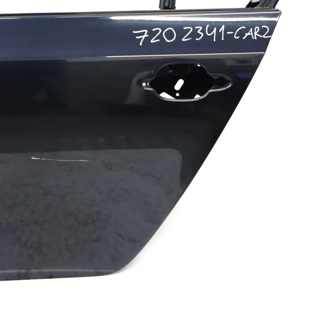 BMW E60 Porte Arriere Gauche Noir de Carbone Charbon Noir Metallise - 416 - SKU 7202341-CAR2 - Numéro de pièce 7202341