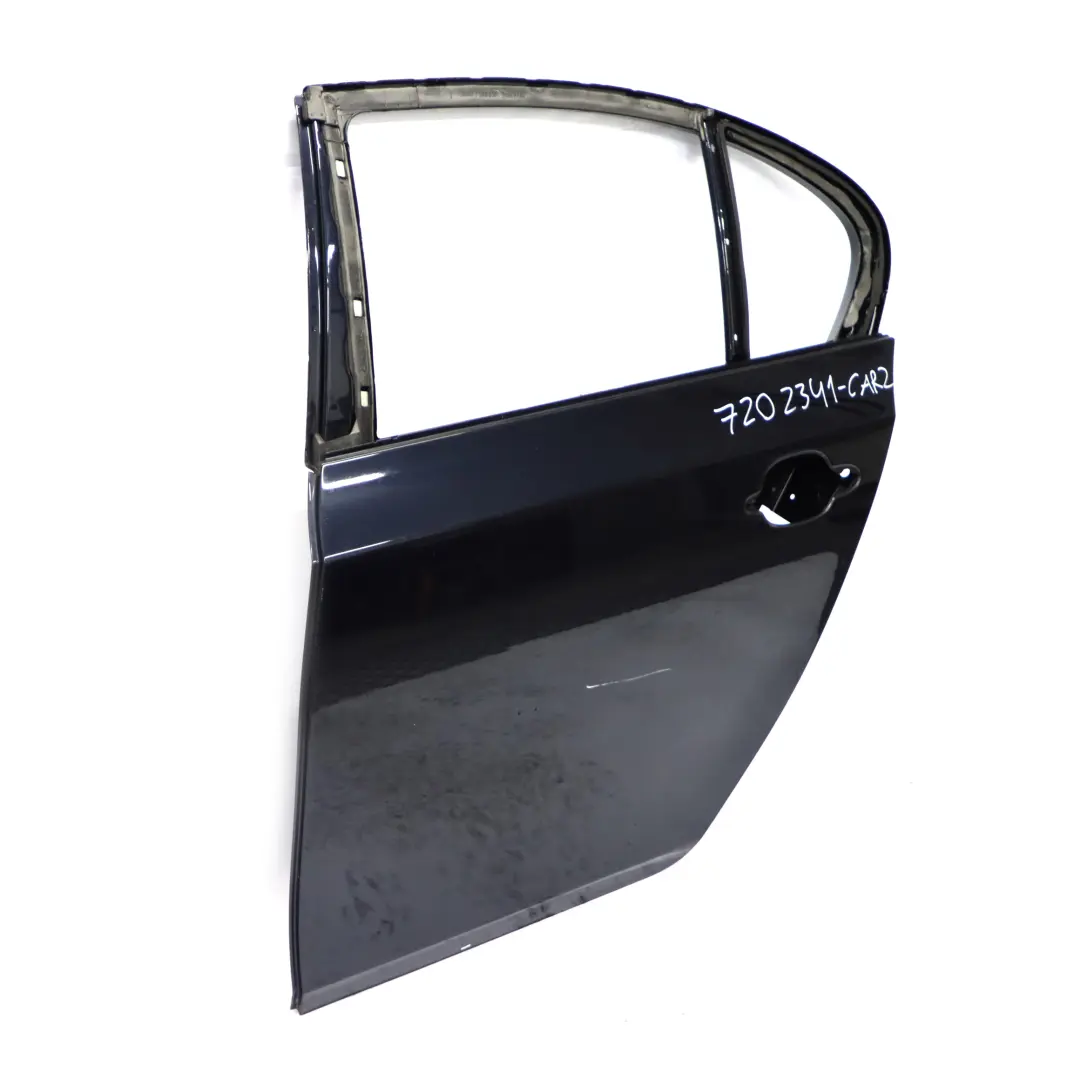 BMW E60 Porte Arriere Gauche Noir de Carbone Charbon Noir Metallise - 416 - SKU 7202341-CAR2 - Numéro de pièce 7202341