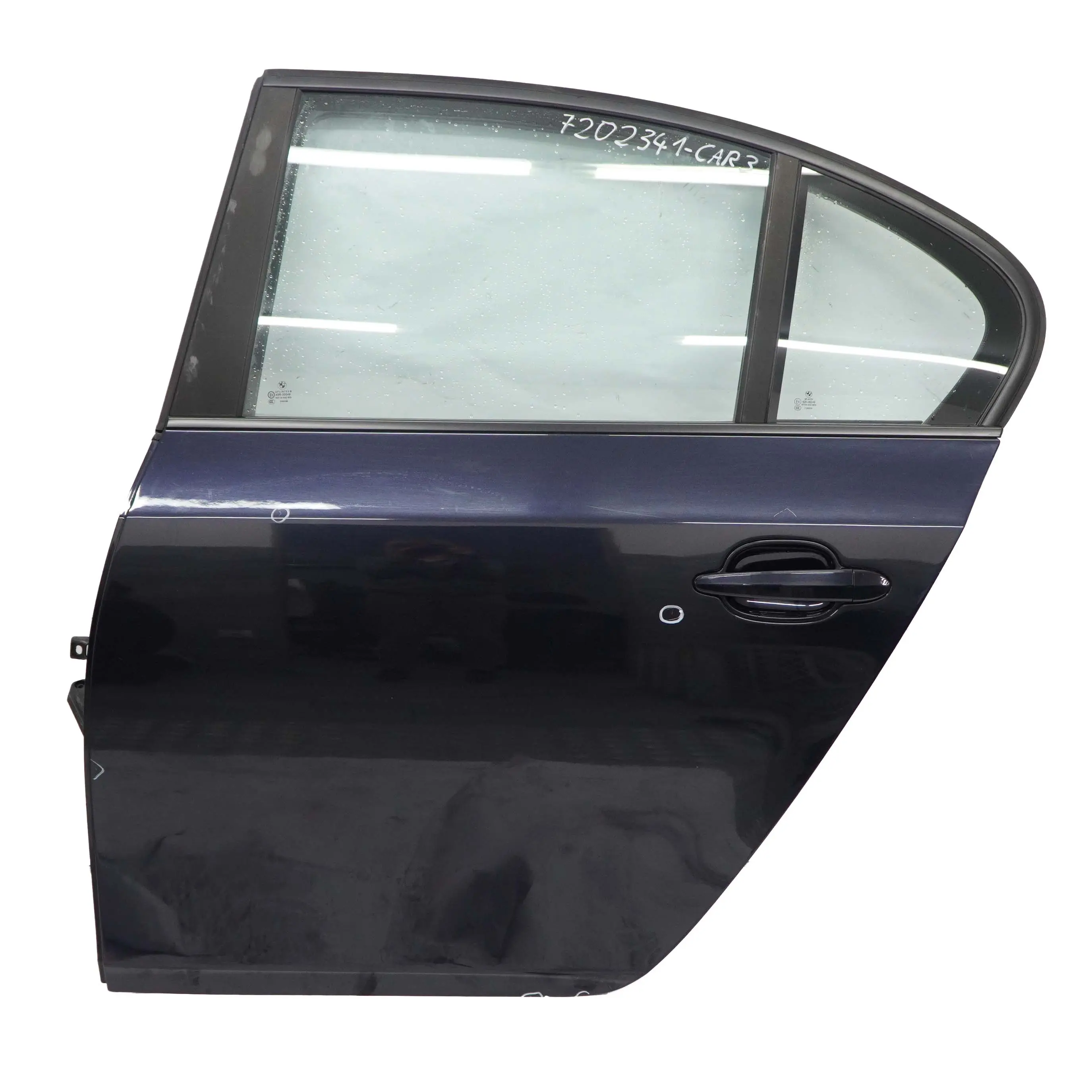 BMW E60 Porte Arriere Gauche Noir de Carbone Charbon Noir Metallise - 416