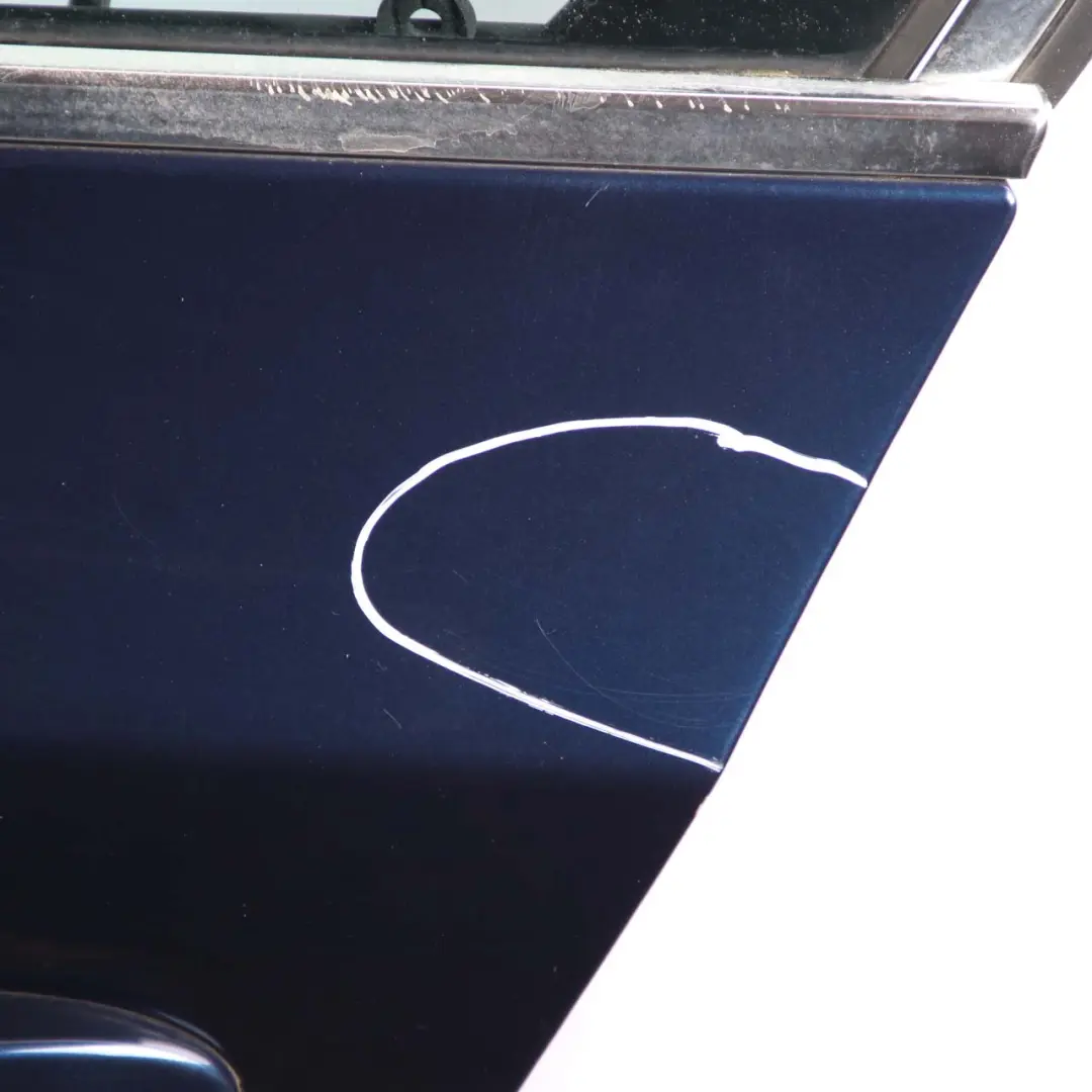 BMW 5 E60 Rear Left Door N/S Tiefseeblau Deep Sea Blue Metallic - A76 - SKU 7202341-DSB3 - Part number 7202341