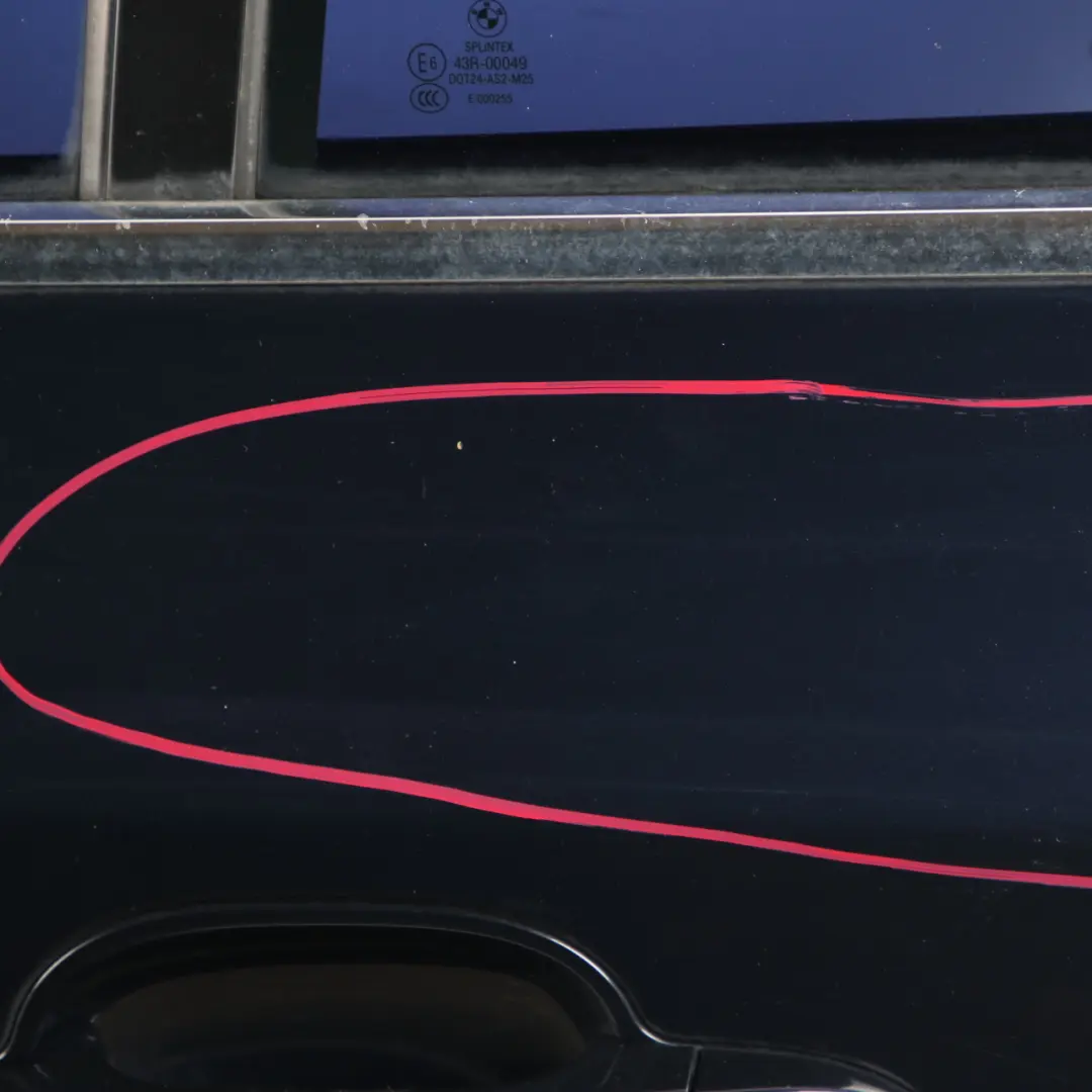 Door Rear Left Panel N/S Monacoblau Monaco Blue Metallic - A35 to BMW E60 with Part number 7202341 BMW E60 Door Rear Left Panel N/S Monacoblau Monaco Blue Metallic - A35 - SKU 7202341-MB - Part number 7202341